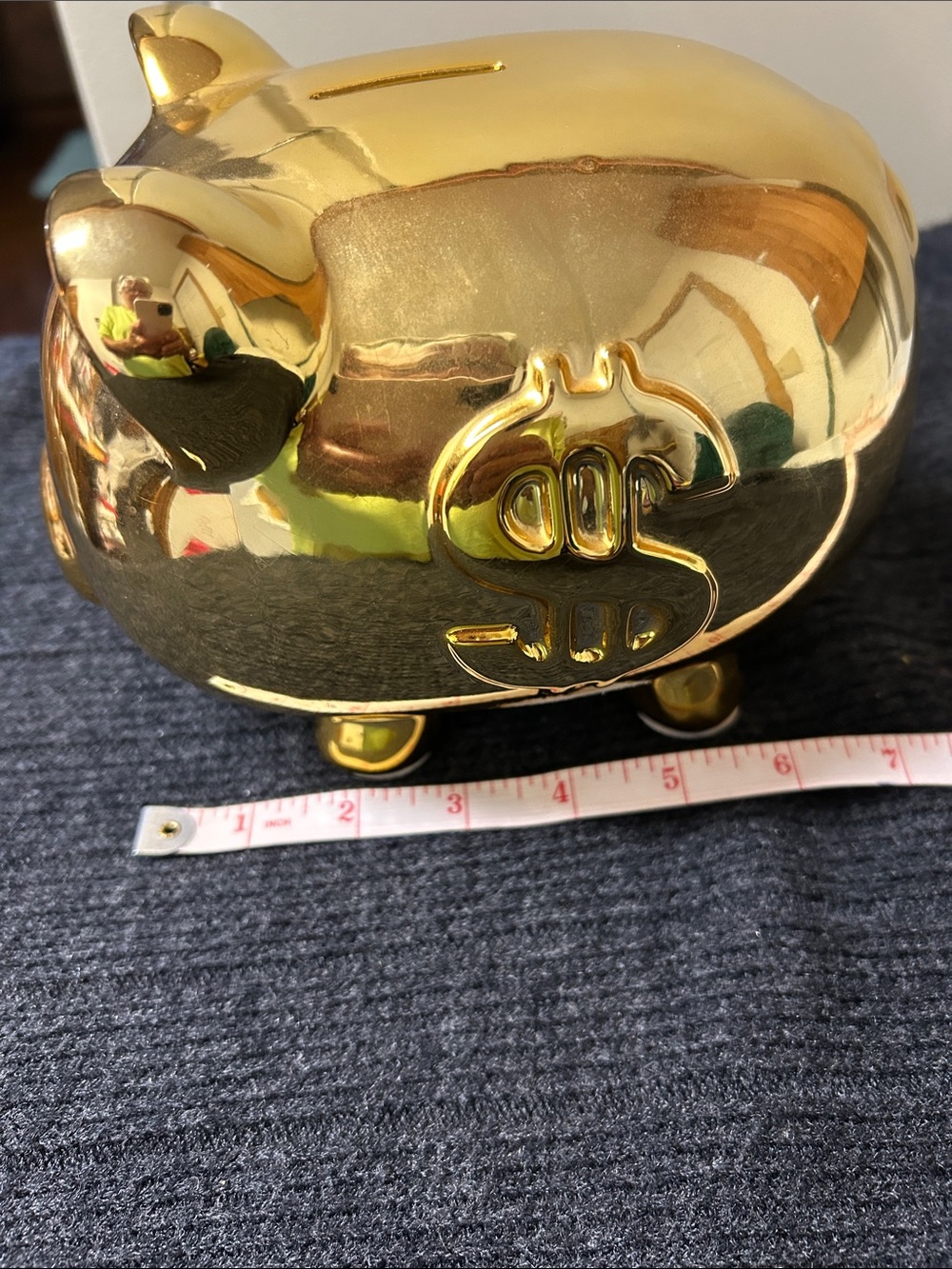 Gold Piggy Bank 🐖 - Picture 9 of 10